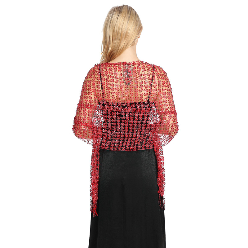 Stole Wedding Shawl - Европейская и американская шаль с пайетками