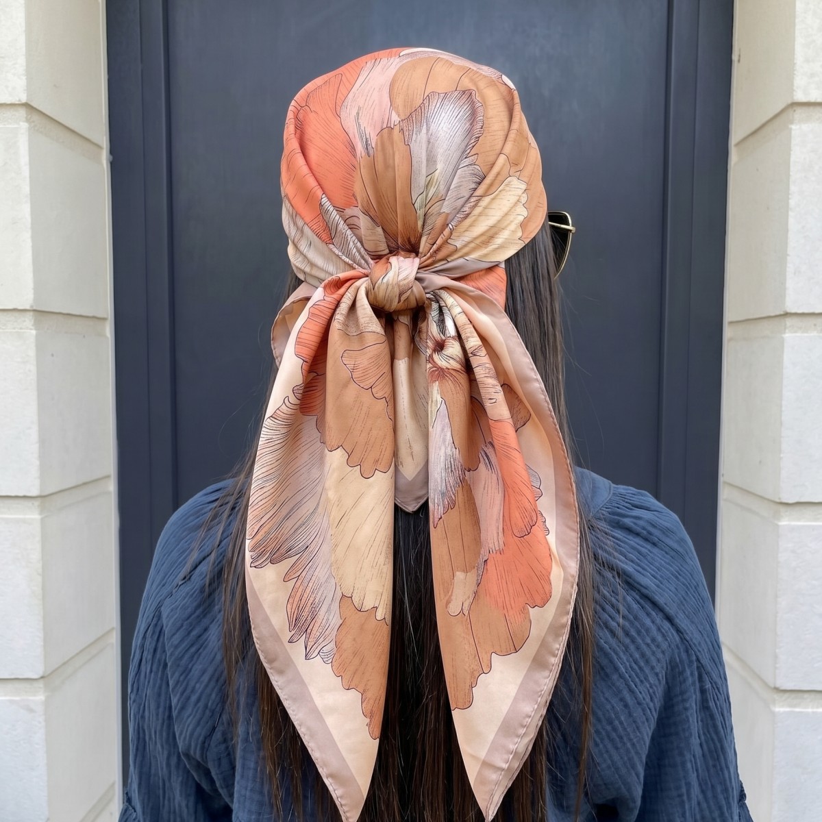 Pashmina Wrap Large - Женский шелковый квадратный платок, бандана, шарф-платок,