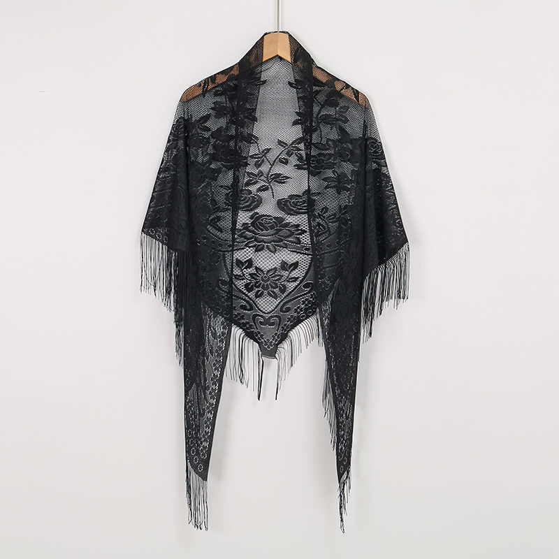 Новый кружевной шарф с вышивко – обзор и цена Stole Wedding Shawl