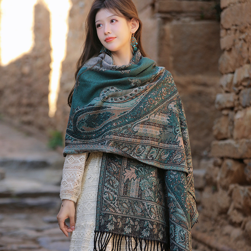 Новый женский двусторонний каш – обзор и цена Pashmina Wrap Large