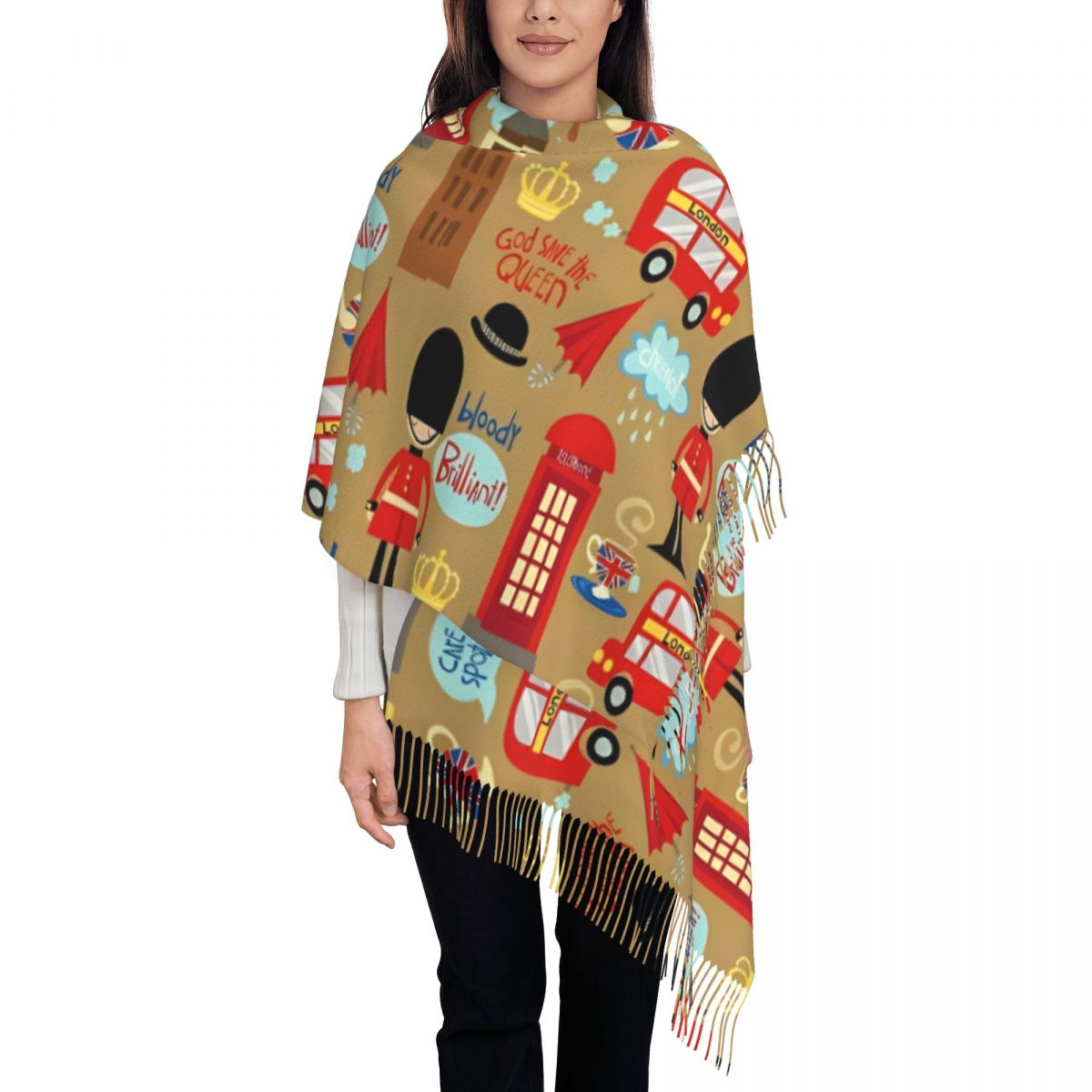 Зачарованный лондонский шарф д – обзор и цена Pashmina Wrap Large