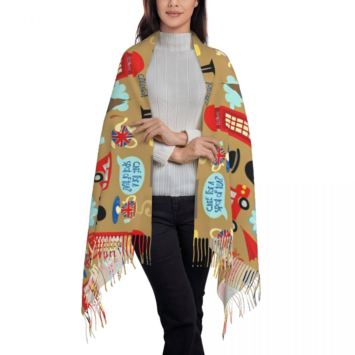 Зачарованный лондонский шарф д – обзор и цена Pashmina Wrap Large
